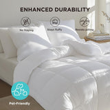 Bedsure Comforter Duvet Insert - Quilted Comforters Queen Size, All Season Duvet, GentleSoft Down Alternative Bedding Blanket, with 8 Tabs, Gifts for Women/Men, White, Queen 88 x 88 Inches