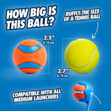 Chuckit! Ultra Ball Dog Toy - Medium Bouncy Fetch Balls For Dogs 20-60 lbs - Made from Durable Rubber - Floating Water Pet Toys - Size Medium - 2.5-inch Diameter - Pack of 2