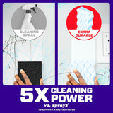 Mr. Clean Magic Eraser Sponge, All PLrpose Cleaner, Cleaning Scrubber, Wall, Sneaker, Kitchen, Bathroom, Shower Cleaning Supplies, Melamine Sponge, Cleaning Pads, Whole Home Extra Durable, 12ct