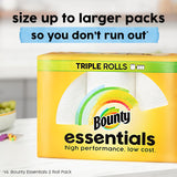 Bounty Essentials Select-A-Size Paper Towels, White, 2 Triple Rolls = 6 Regular Rolls - PureLivingMart