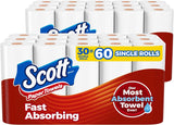 Scott Paper Towels, Choose-A-Sheet, 6 Double Rolls = 12 Regular Rolls (108 Sheets Per Roll) - PureLivingMart