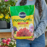 Miracle-Gro Potting Mix - For Container Plants, Flowers, Vegetables, Shrubs, Annuals, Perennials, Potting Soil Mix, Feeds up to 6 Months, 8 qt. (2-Pack)