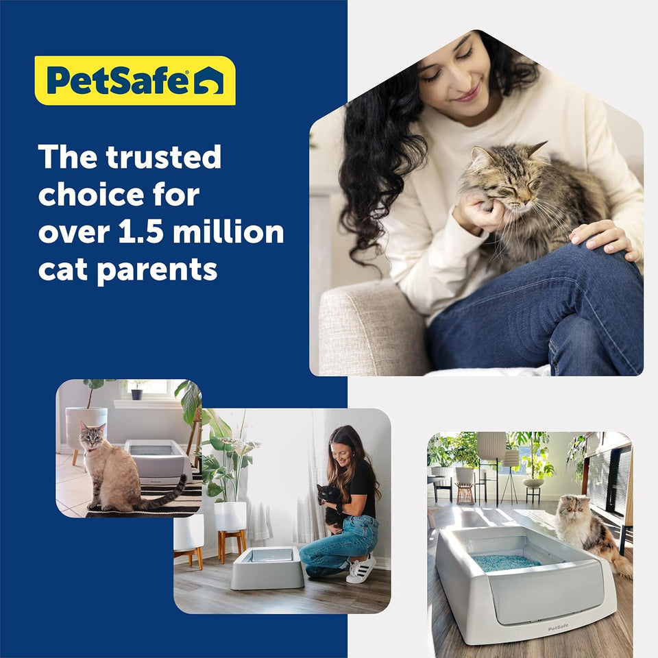 PetSafe ScoopFree Disposable Crystal Cat Litter Tray - Easy Cleaning Box - Refill Tray for Automatic Litter Box - Fresh Scent - 4.3 lb Bags - 3 Pack