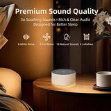 Kipcush White Noise Sound Machine with Nursery Lamp, Mood Lighting, 7 Colour Night Light, 30 Soothing Sounds for Baby/Adult. Timer, Plug in, Memory Function, Touch Control