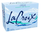 La Croix Sparkling Water, PLre, 12 Fl Oz (pack of 12)