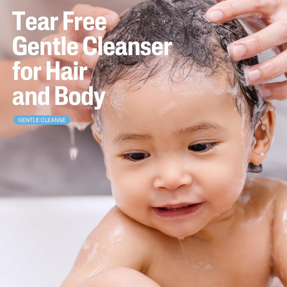 Cetaphil Baby Wash & Shampoo Plus Body Lotion, Healthy Skin Essentials, Head to Toe Hydration for up to 24 Hours, for Delicate, Sensitive Skin, 2-Pack,White