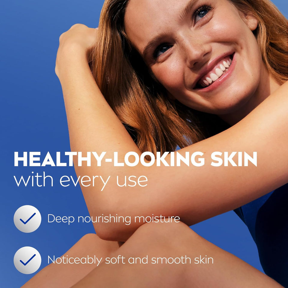 NIVEA Essentially Enriched Body Lotion for Very Dry Skin with Hyaluronic Acid, Almond Oil and Deep Nourishing Serum, 72-Hour Body Moisturizer, 16.9 Fl Oz Pump Bottle