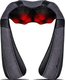 Mirakel Neck Massager for Pain Relief Deep Tissue, Shiatsu Shoulder & Back Massager with Heat - Ergonomic Design Massage, Electric Kneading Whole Body Massager Christmas Gifts for Women, Men, Dad, Mom