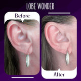 Lobe Wonder - The ORIGINAL Ear Lobe Support Patch for Pierced Ears - Eliminates the Look of Torn or Stretched Piercings - Protects Healthy Ear Lobes from Tearing - 60 Patches - Clear & Latex-Free