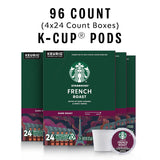 Starbucks K-Cup Coffee Pods, Dark Roast Hot or Iced Coffee, French Roast, 96 Keurig Pods
