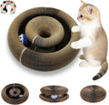 2 pack magic organ foldable reversible accordion kitty toy cat scratcher with bell balls
