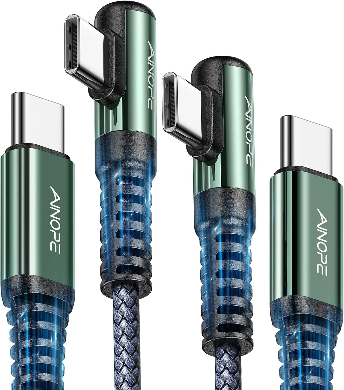 ainope 60w 2-pack 6.6ft usb c to usb c cable fast charging phone charger for iphone 17 pro max accessories