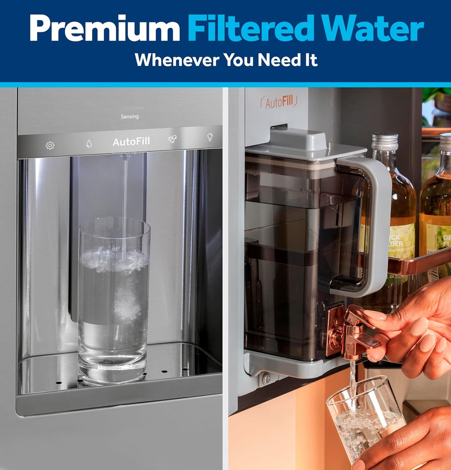 GE XWFE Refrigerator Water Filter, Genuine Replacement Filter, Certified to Reduce Lead, Sulfur, and 50+ Other ImPLrities, Replace Every 6 Months for Best Results, Pack of 1