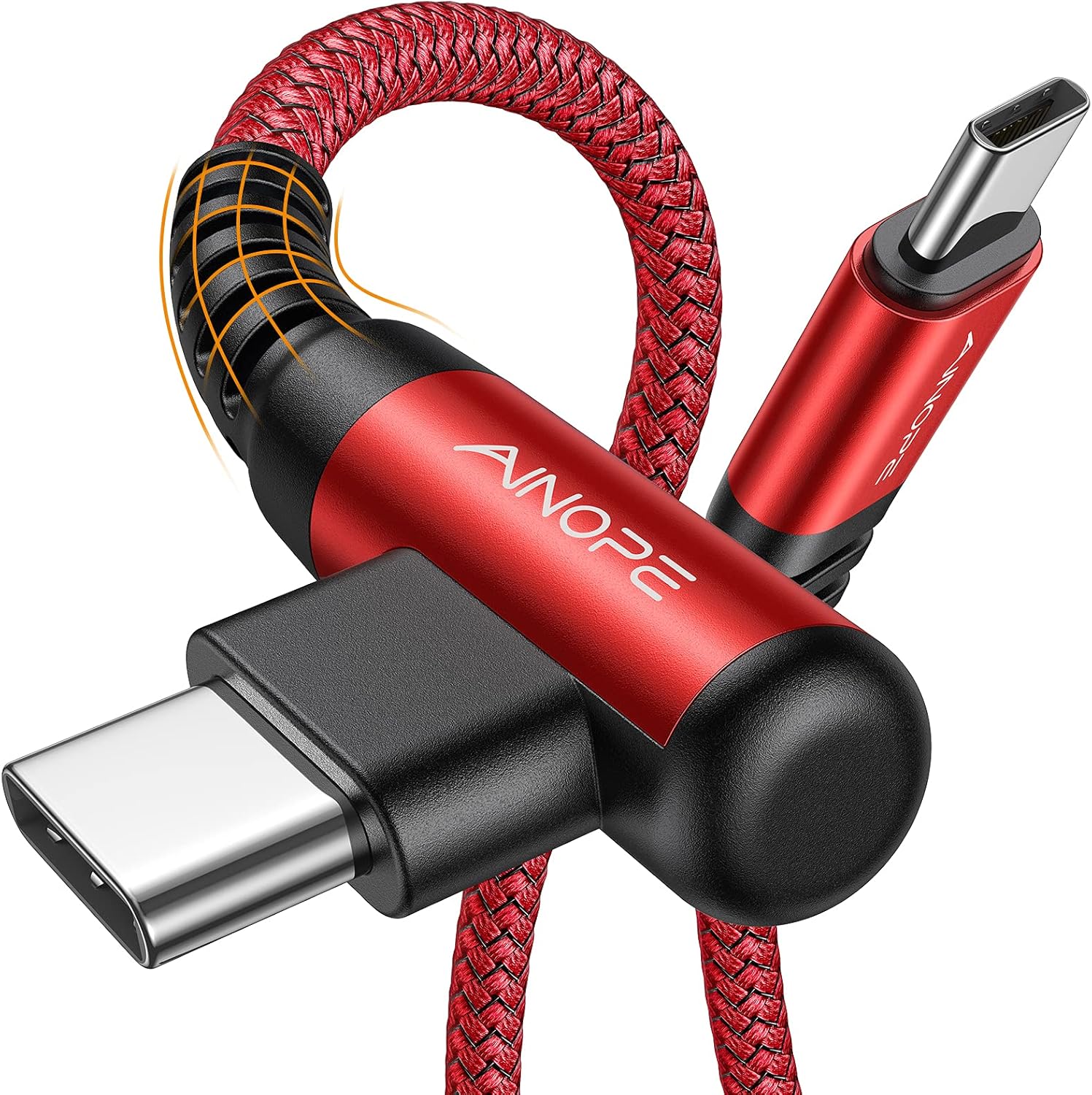 ainope 60w 2-pack 6.6ft usb c to usb c cable fast charging phone charger for iphone 17 pro max accessories