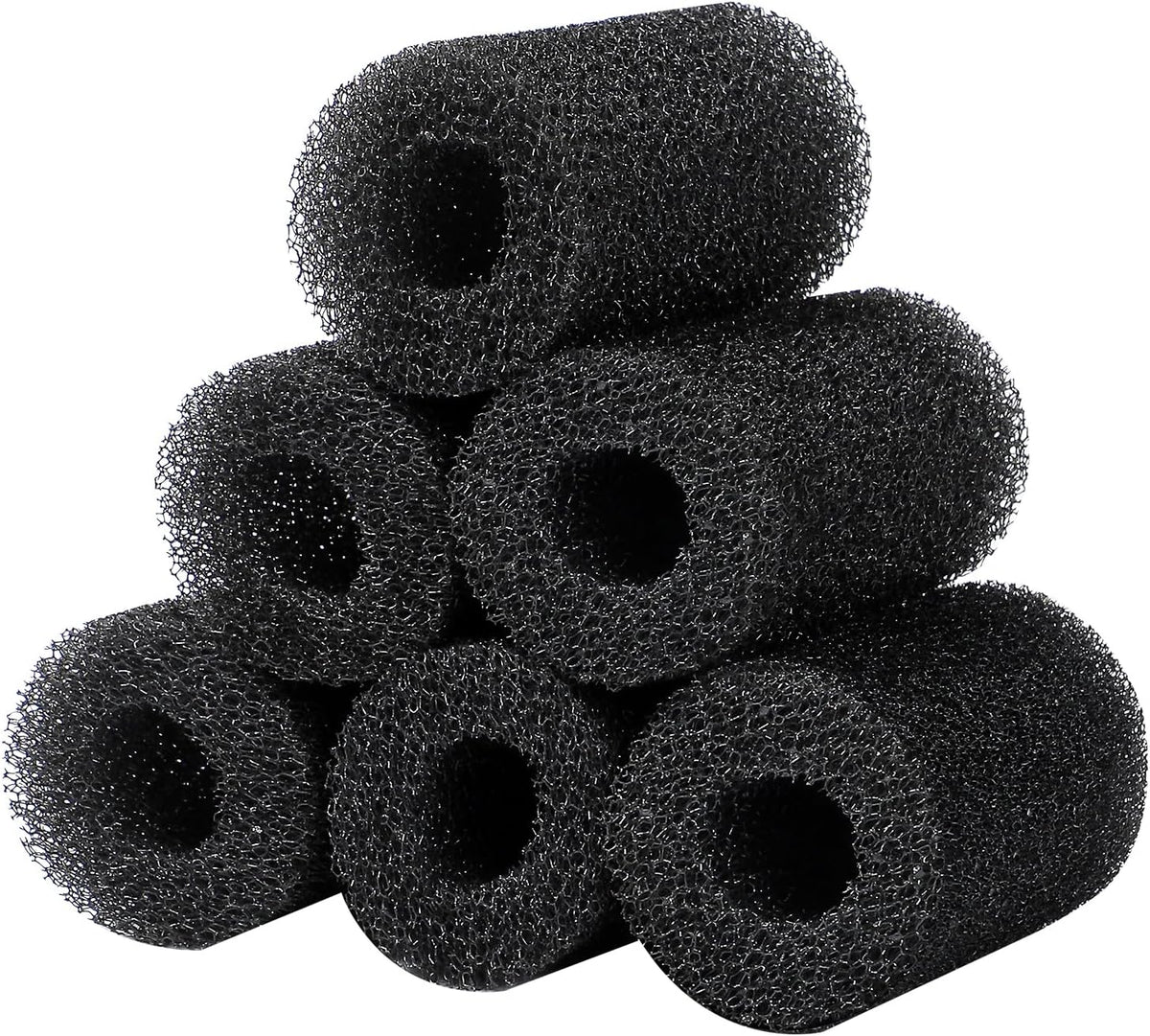 aquaneat 6-pack pre-filter sponge replacement foam cover for aquarium shrimp fry fish tank filter 0.8