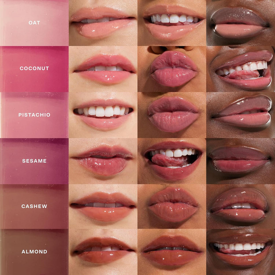 Tower 28 ShineOn Lip Gloss Jelly - Hydrating Tinted Lip Balm + Milky Gloss for Sensitive Lips - Non-Sticky + High-Shine Jelly Formula with Nourishing Oil Blend - Pistachio - Nude Pink (0.13)