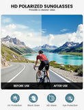 Lamicall 24g Polarized Sports Sunglasses for Men Women - UV400 Protection Sun Glasses for Baseball Running Cycling Driving