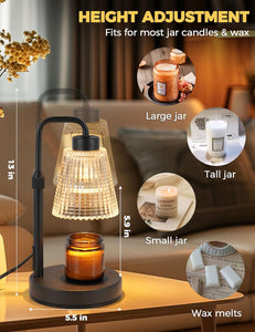GODONLIF Candle Warmer Lamp with Timer Dimmable, Birthday Gifts for Women Mom, House Warming Gifts New Home Decor, Wax Melt Warmer for Jar Candles with 2 Bulbs Visit the GODONLIF Store