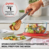 Pyrex Simply Store (9-Pack) Mixed Sized Glass Food Storage Set, Round & Rectangular Containers With Plastic Lids, BPA-Free, Dishwasher & Microwave Safe