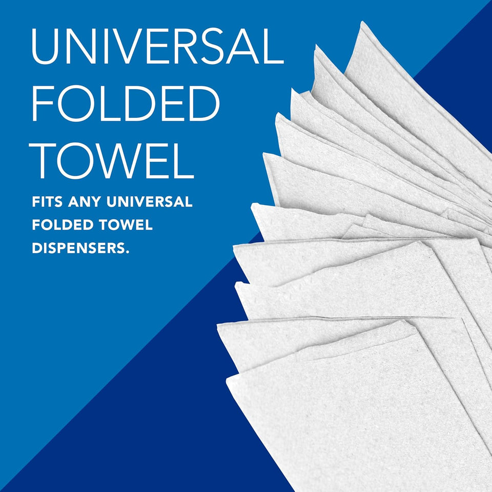 Scott Professional Universal Multifold Paper Towels, Bulk (01840), Absorbency Pockets, White, 9.2"x9.4" Towel, Compressed, Compact (250 Sheets/Pack, 16 Packs/Case, 4,000 Sheet Total)