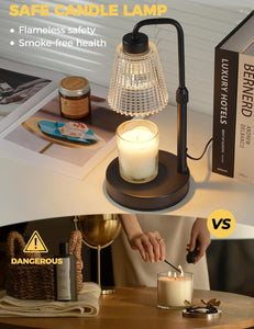 GODONLIF Candle Warmer Lamp with Timer Dimmable, Birthday Gifts for Women Mom, House Warming Gifts New Home Decor, Wax Melt Warmer for Jar Candles with 2 Bulbs Visit the GODONLIF Store