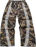 GORGLITTER Men's Baggy Wide Leg Sweatpants Y2K Striped Side Drawstring Waist Barrel Track Pants with Pockets