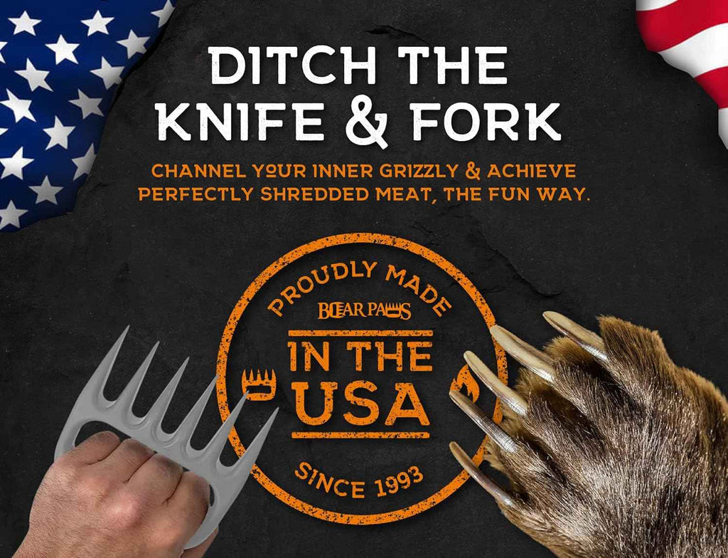 Bear Paws Meat Claws - Easily Shred, Pull, and Serve Pork, Chicken, Brisket, and Turkey
