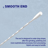 Briout Bar Spoon Cocktail Mixing Stirrers for Drink, Stainless Steel 12 Inches Long Handle, Silver 2 Pieces