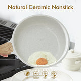 Sensarte nonstick ceramic 8-inch skillet for eggs, omelets, induction compatible