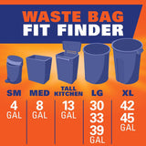 Hefty Ultra Strong 13 Gallon Trash Bags, Tall Kitchen Trash Bags 13 Gallon Size, Drawstring Closure, Continuous Odor Control, White, Lavender and Sweet Vanilla Scent, 80 Bags
