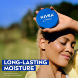 NIVEA Creme Body, Face and Hand Moisturizing Cream, German Formula, Rich Body Moisturizer with Provitamin B5, 8.4 Oz Tin