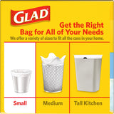 Glad Small Trash Bags 4 Gallon, Febreze Fresh Clean Garbage Bags, Odor Resistant with Quick Tie, 26 Count - PureLivingMart
