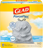 Glad ForceFlex Tall Kitchen Trash Bags, 13 Gallon, Gain Fresh Clean, 40 Count (Package May Vary) - PureLivingMart