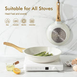 Sensarte nonstick ceramic 8-inch skillet for eggs, omelets, induction compatible