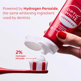 Colgate Optic White Advanced Hydrogen Peroxide Toothpaste, Teeth Whitening Toothpaste Pack, Enamel-Safe Formula, Helps Remove Tea, Coffee, and Wine Stains, Sparkling White, 3 Pack, 3.2 oz