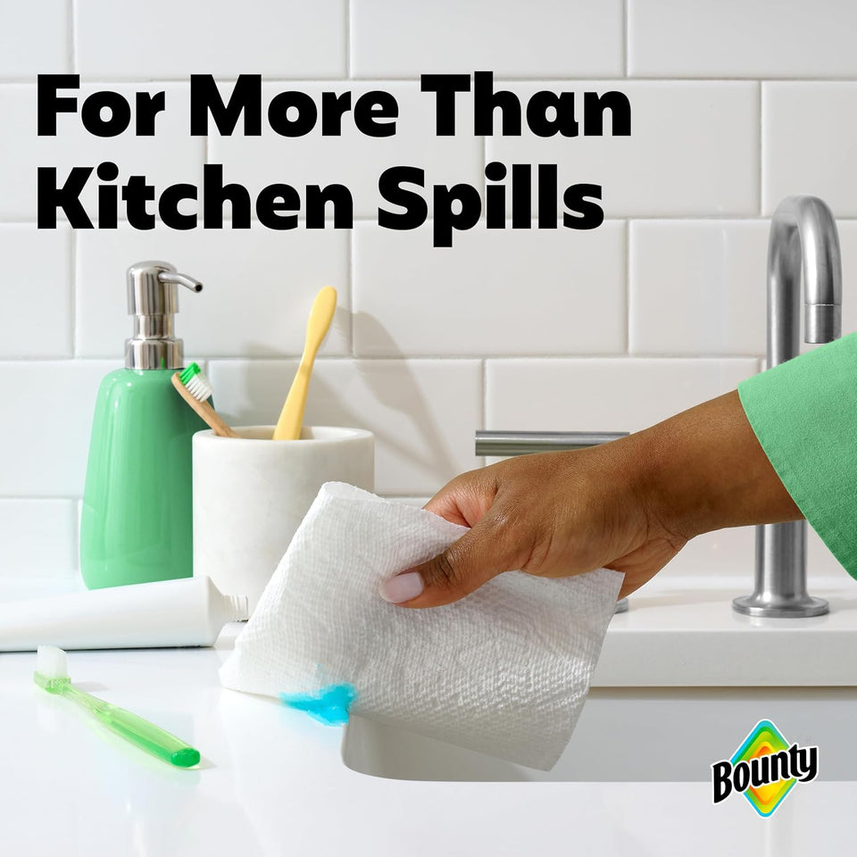 Bounty Select-A-Size Paper Towels, White, 8 Triple Rolls = 24 Regular Rolls - PureLivingMart