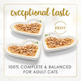 PLrina Fancy Feast Gravy Lovers Poultry and Beef Grilled Gourmet Wet Cat Food Variety Pack - (Pack of 24) 3 oz. Cans