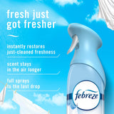 Febreze Air Mist, Air Freshener Spray, Odor Fighting Room Spray, Deodorizer for Home Bathroom Kitchen Office Apartment Dorm Room Classroom, Linen & Sky Scent, 8.1oz (Pack of 2)