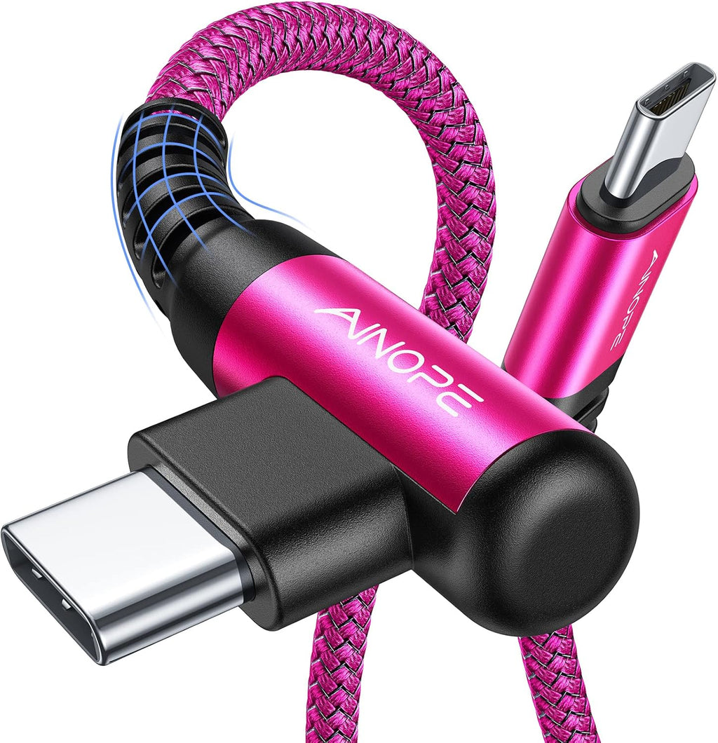 ainope 60w 2-pack 6.6ft usb c to usb c cable fast charging phone charger for iphone 17 pro max accessories
