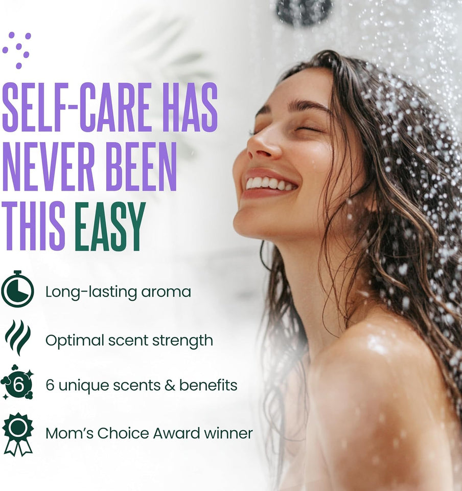 Cleverfy Shower Steamers Aromatherapy - Mother’s Day Gifts for Mom from Son or Husband - Birthday Gifts for Women, Wife, Grandma, Daughter, Sister, Teens & Girlfriend – 6 Tablets