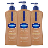 Vaseline Intensive Care Body Lotion Cocoa Radiant 3 count for Dry Skin Lotion Made with Ultra-Hydrating Lipids and PLre Cocoa Butter for a Long-Lasting, Radiant Glow 20.3 Oz