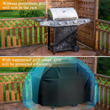 Aoretic Grill Cover, 58 inch BBQ Gas Grill Cover for Outdoor Grill, Charbroil Grill Cover Barbecue Waterproof, Anti-UV for Weber Char-Broil Monument, Dyna-glo Nexgrill SPLn Polyester