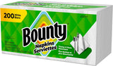 Bounty Paper Napkins, White, 200 Count, Packaging may vary