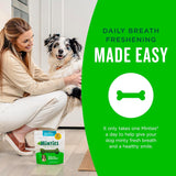 Minties Dog Dental Bone Treats, Tiny/Small Dental Dog Treats, 16 Ounces, Cleans Teeth, Fight Bad Breath, Removes Plaque and Tartar, 40 Count