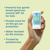 Blue Lizard Kids Mineral SPF 50 Sunscreen Stick, Zinc Oxide, 100% Mineral Actives, Developed for Kids’ Sensitive Skin, TSA-Friendly, Vegan, Paraben-free, Fragrance-Free, 0.5 oz