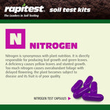 Rapitest Soil Test Kit for Gardens, Vegetables, Flowers and Lawns. USA designed and assembled soil tester completely, quickly and accurately measures/analyzes soil pH acidity and garden nutrients.