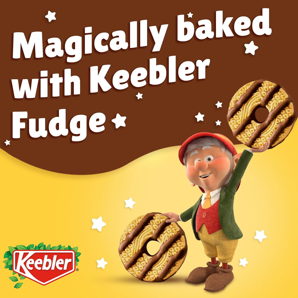 Keebler On-The-Go Fudge Stripes Cookies, 12oz, 12ct