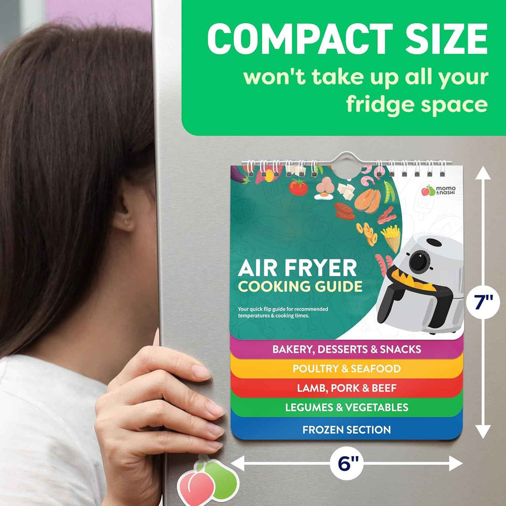 Air Fryer Cheat Sheet Magnets Cooking Guide Booklet for 2025 and 2026