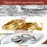 Pro Size Polishing Cleaning Cloth Made in USA for Gold, Silver, Platinum. PLre Cotton Eco Friendly Tarnish Remover Cleaner Large 11 x 14 Inch. Shines Jewelry Like New. Cleans Coins Watches Silverware