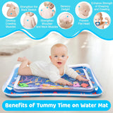 Yeeeasy Tummy Time Water Mat丨Inflatable Tummy Time Water Play Mat for Babies, Infants and Toddlers 3 to 24 Months Promote Development Toys Baby Toys essentials and Gifts